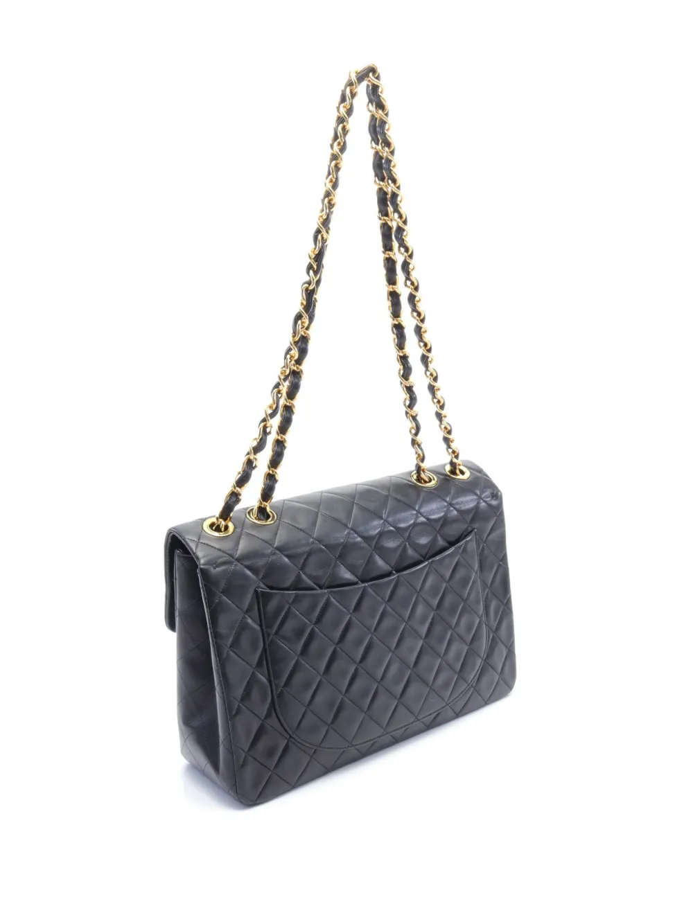 CHANEL Pre-Owned 1994~1996 Decamatlassé 34 chain shoulder bag - Zwart