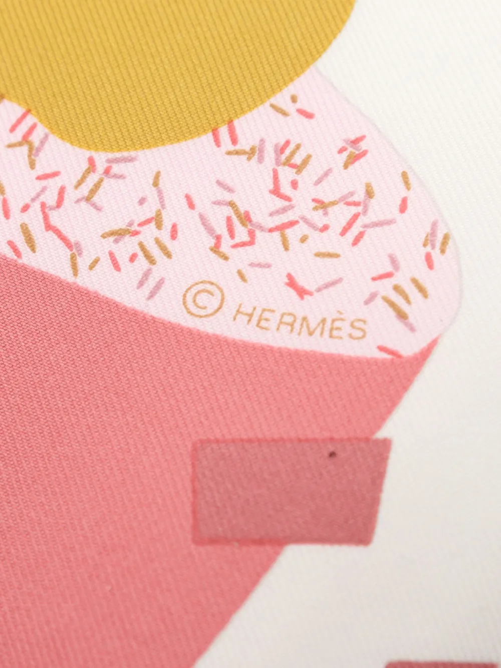Hermès Pre-Owned 2020 Gavroche 45 scarf - Wit