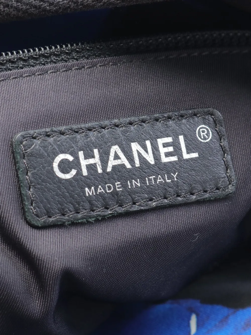 Pre-owned Chanel 2016-2017 Airline Two-way Tote Bag In Blue