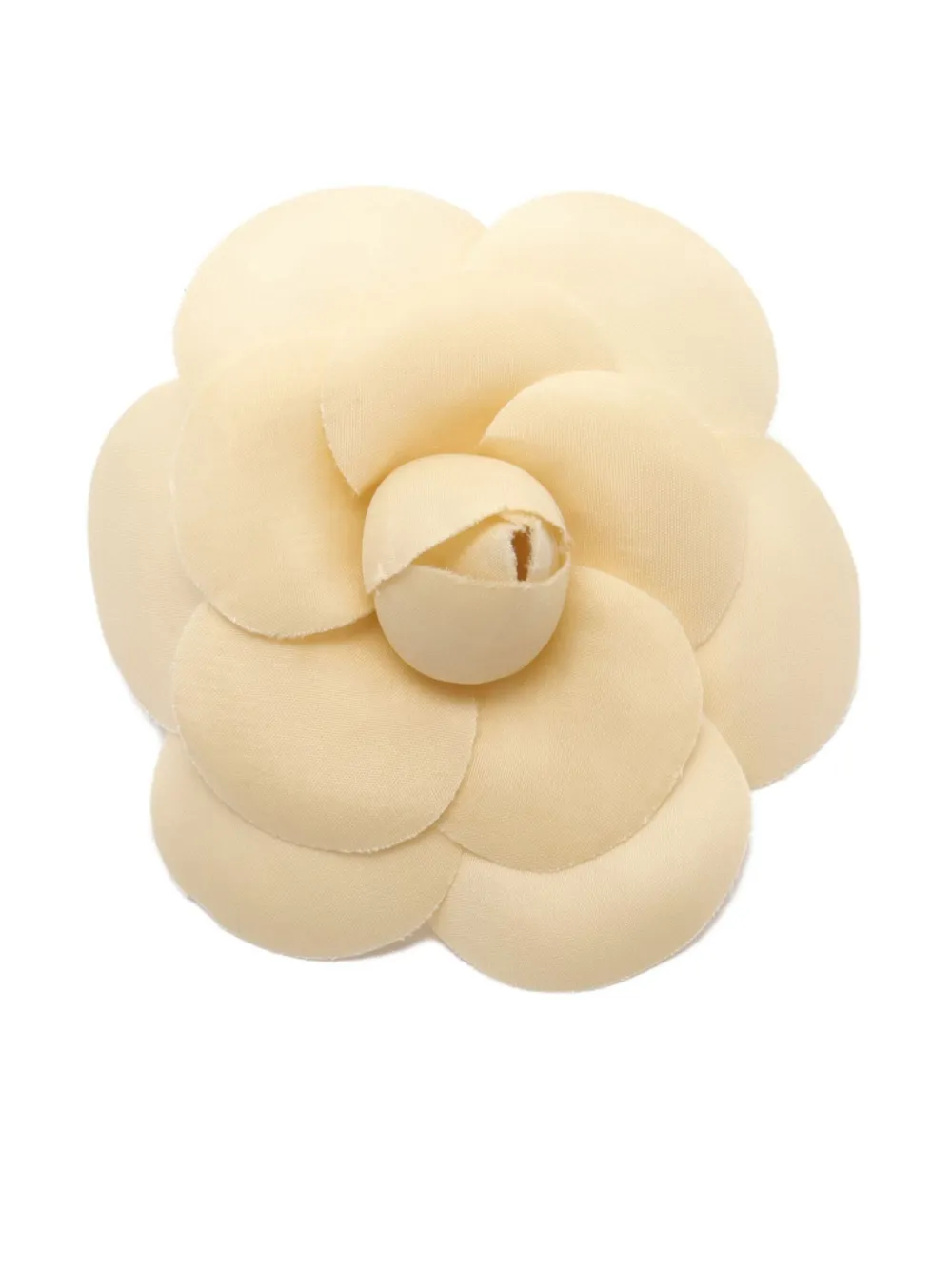 Pre-owned Chanel 1986-1988 Camélia Brooch In Beige