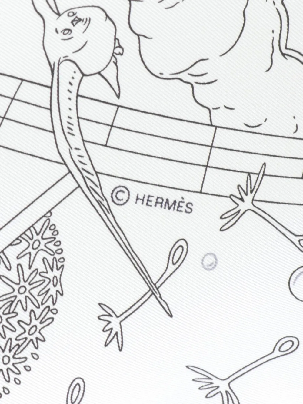 Hermès Pre-Owned 2020s Flagship scarf - Grijs