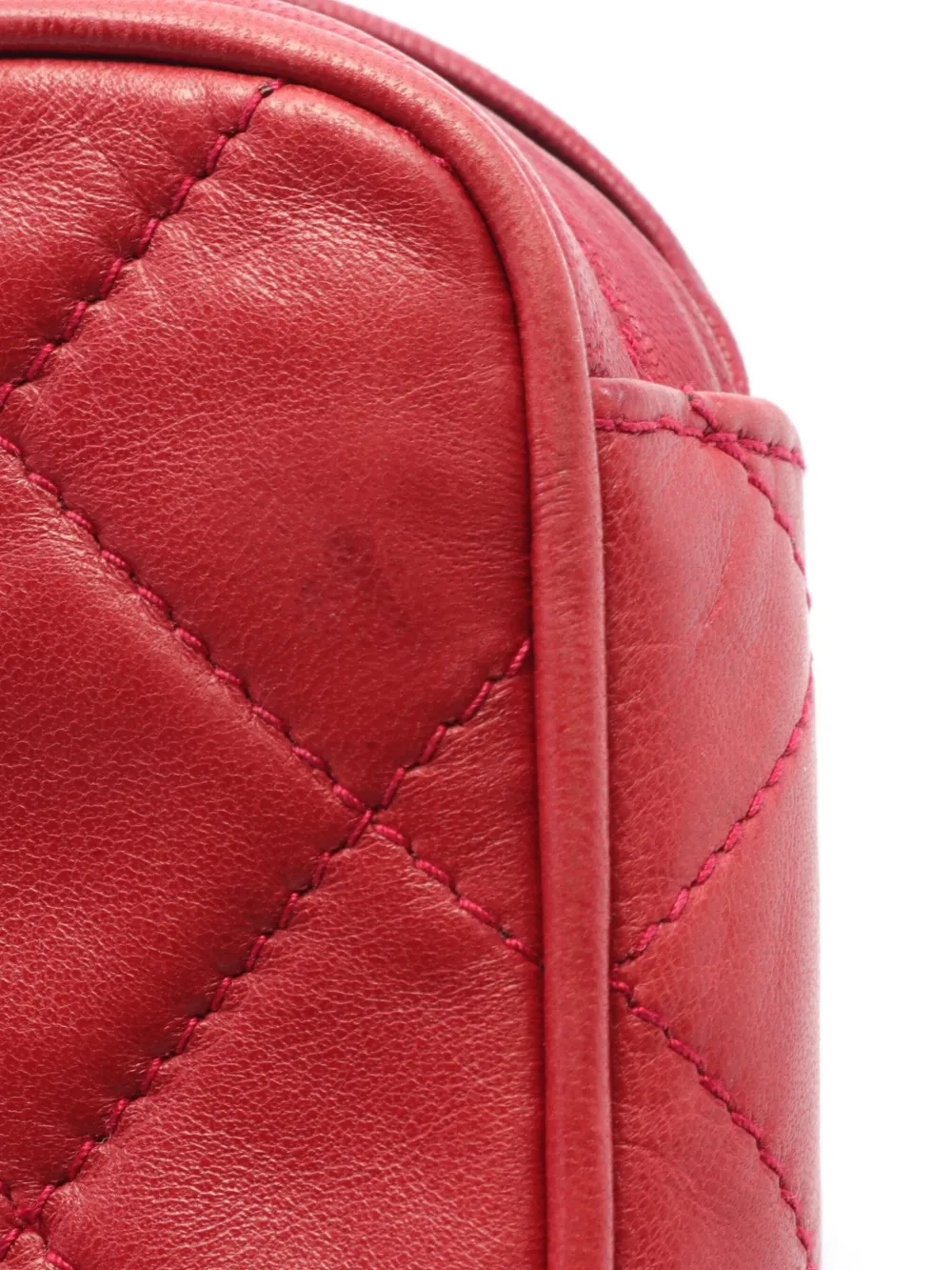 Cheap CHANEL 1989-1991 diamond-quilted pouch Women