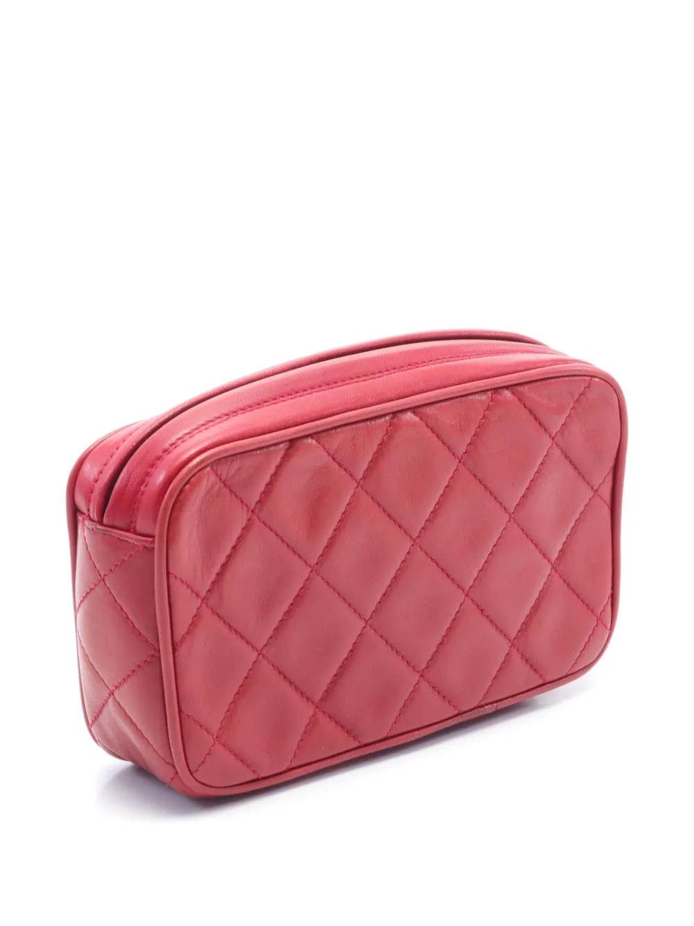Cheap CHANEL 1989-1991 diamond-quilted pouch Women