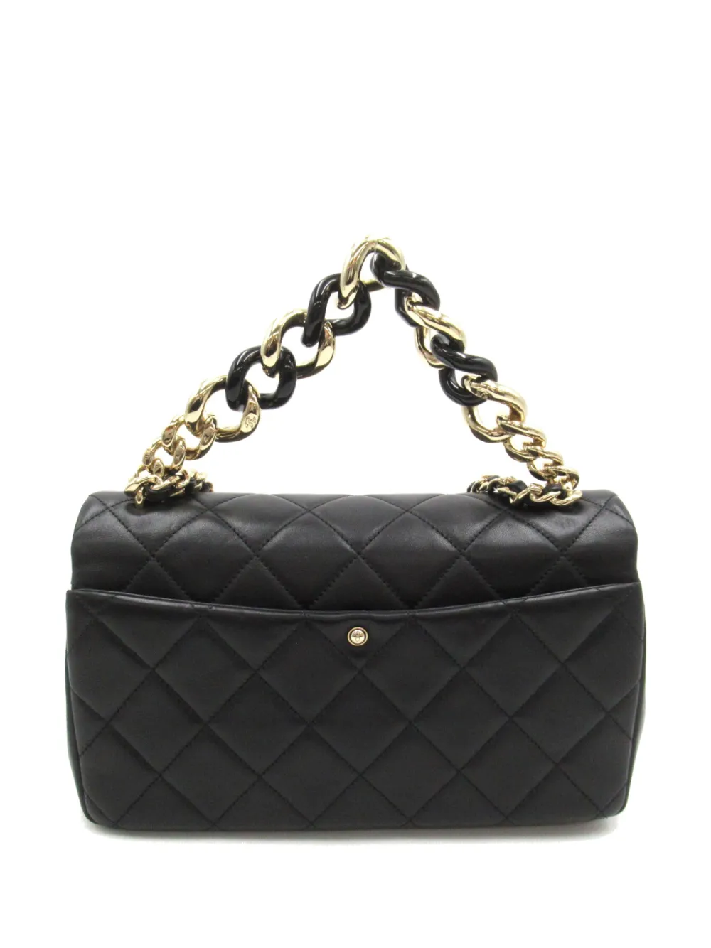 CHANEL Pre-Owned 2020s Elegant Chain Flap shoulder bag - Zwart