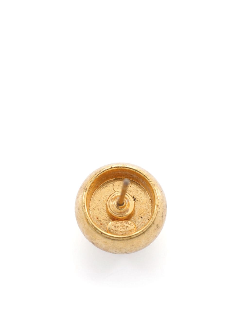 CHANEL Pre-Owned 1986-1988 oorbellen met logo - Goud