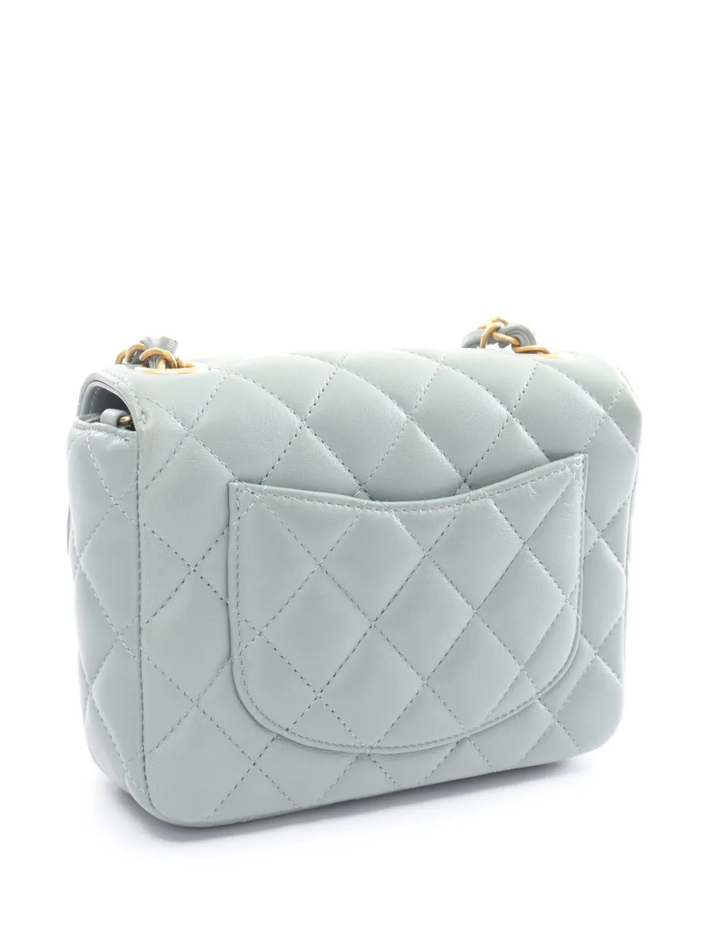 CHANEL Pre-Owned 2020s mini quilted shoulder bag - Blauw
