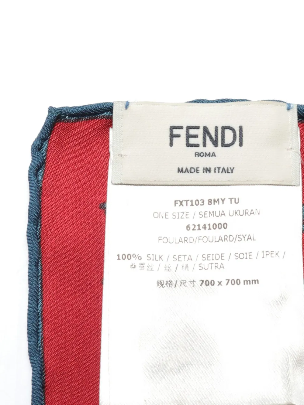 Fendi Pre-Owned 2010s sjaal met grafische print - Rood