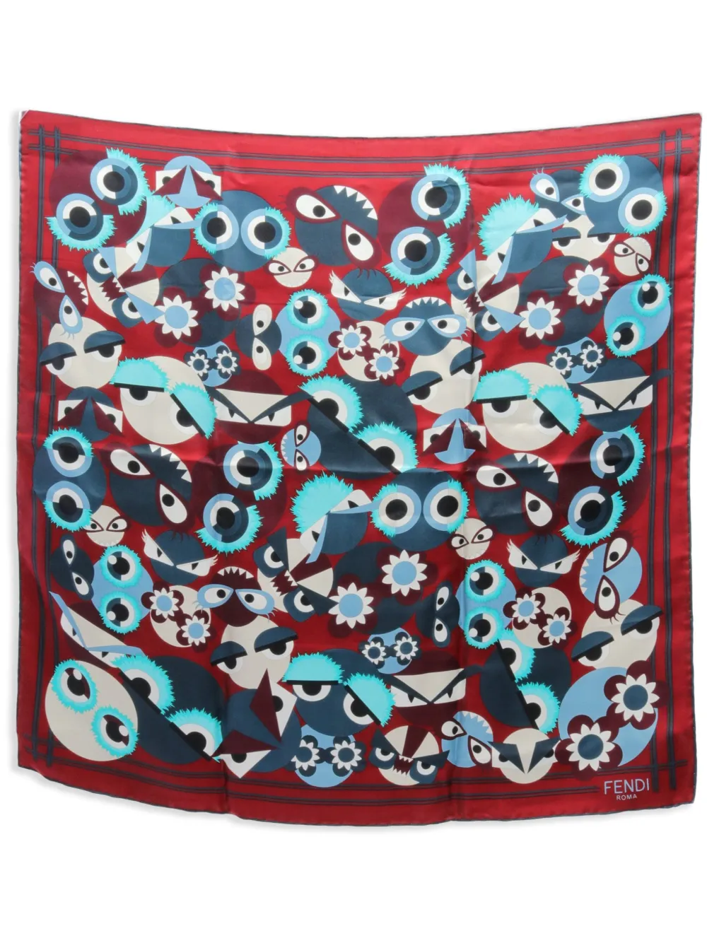 Hermes 2010s graphic-print scarf Women