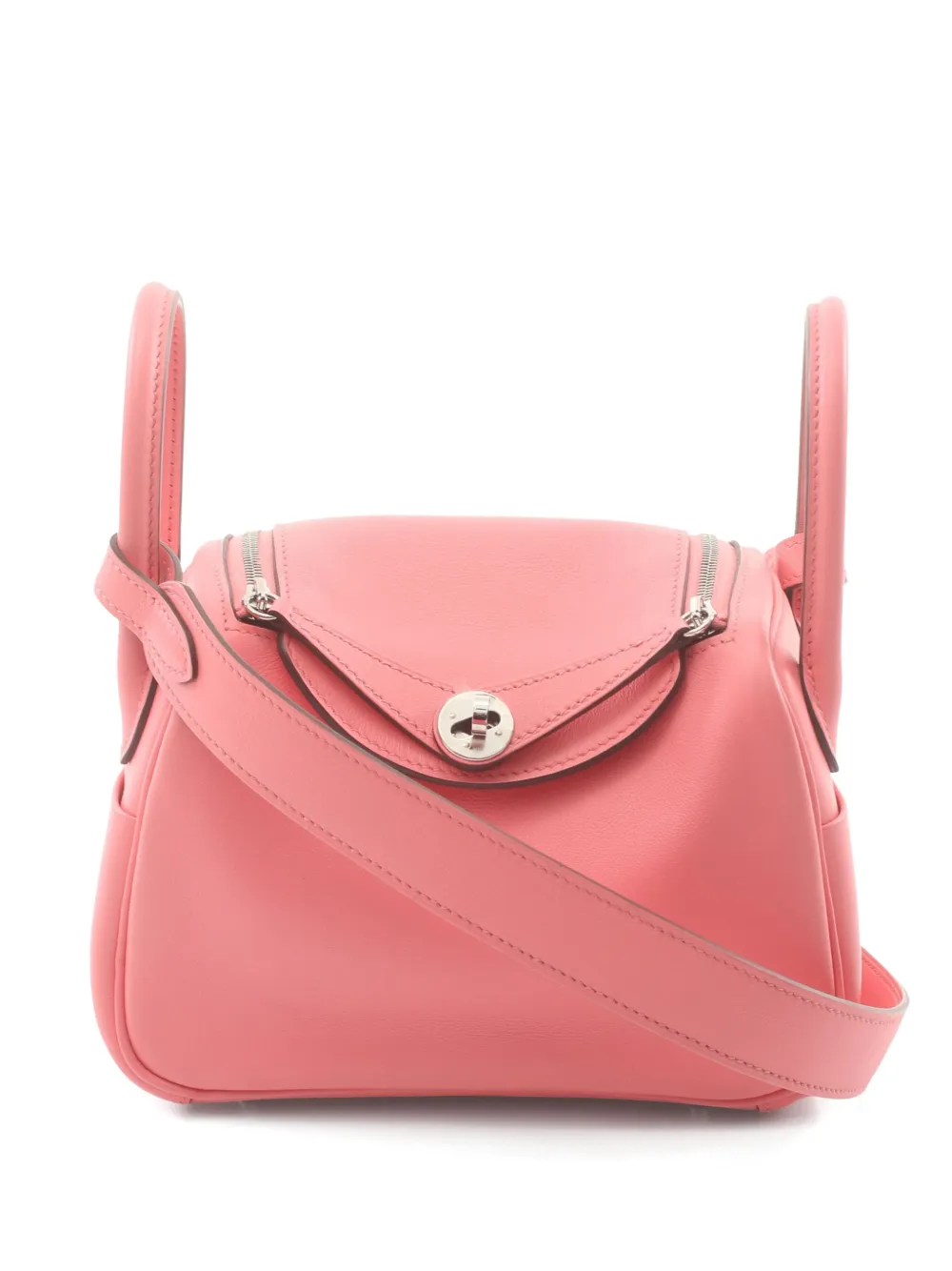 Hermes Pre Owned 2020 Mini Lindy Shoulder Bag Pink FARFETCH IE