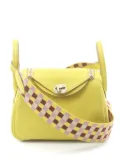 Hermès Pre-Owned 2022 mini Lindy shoulder bag - Yellow