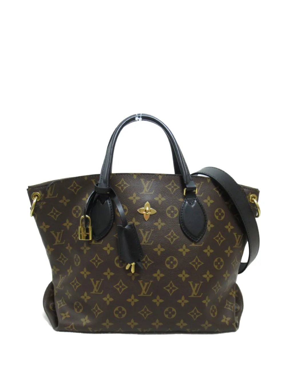 Louis Vuitton Pre Owned 2019 Flower Zip Tote MM Shoulder Bag Brown FARFETCH IE
