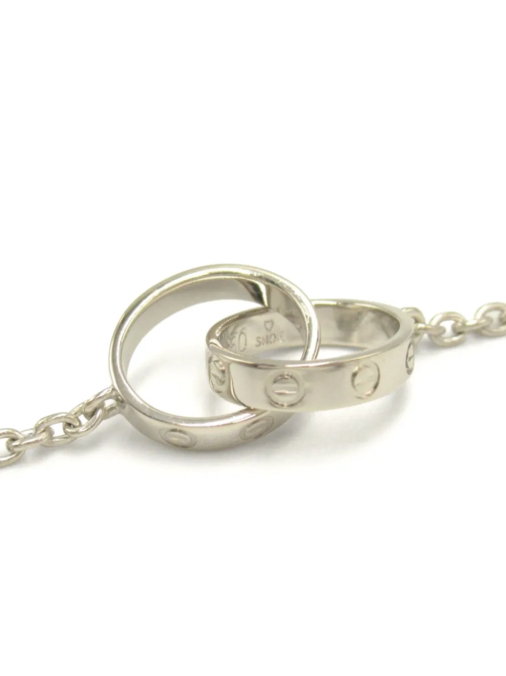 Cartier Pulsera Baby Love En Oro Blanco De 18kt 2010 Plateado