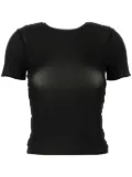 Magda Butrym mesh ruched T-shirt - Black