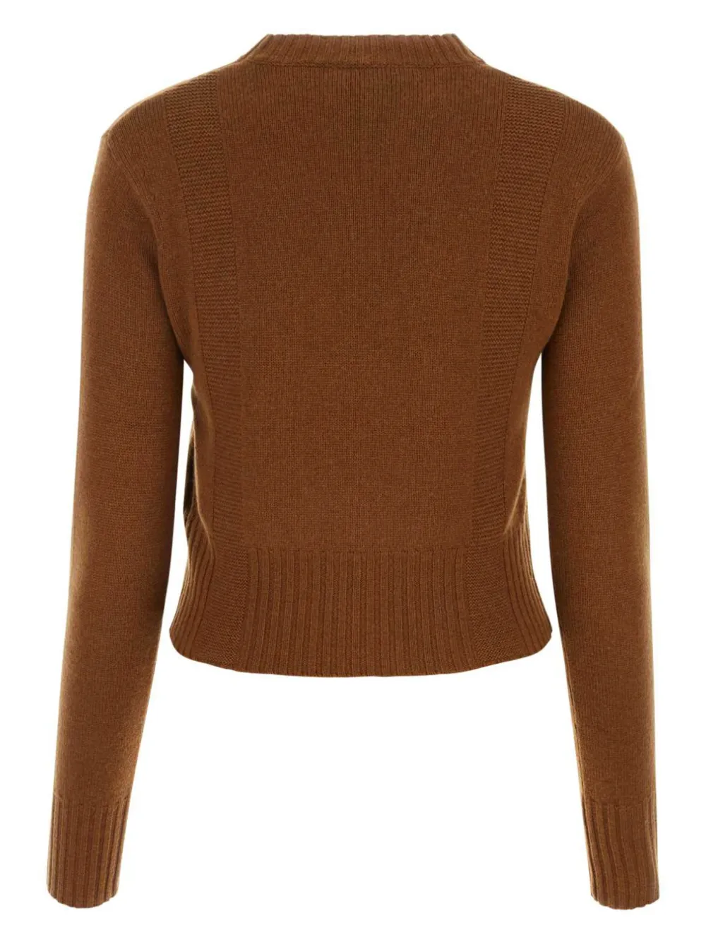Max Mara Trui met ronde hals - Bruin