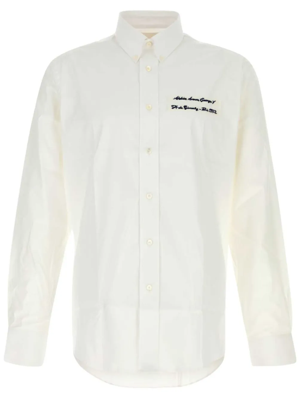 Givenchy logo-embroidered poplin shirt | Neutrals | Image 1