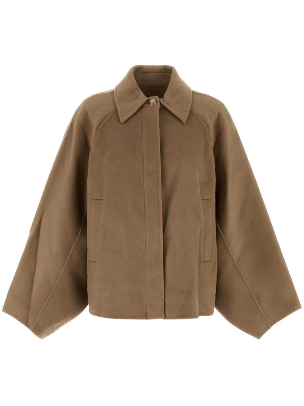 Loulou Studio Camel Wool Blend Camila Coat In Brown