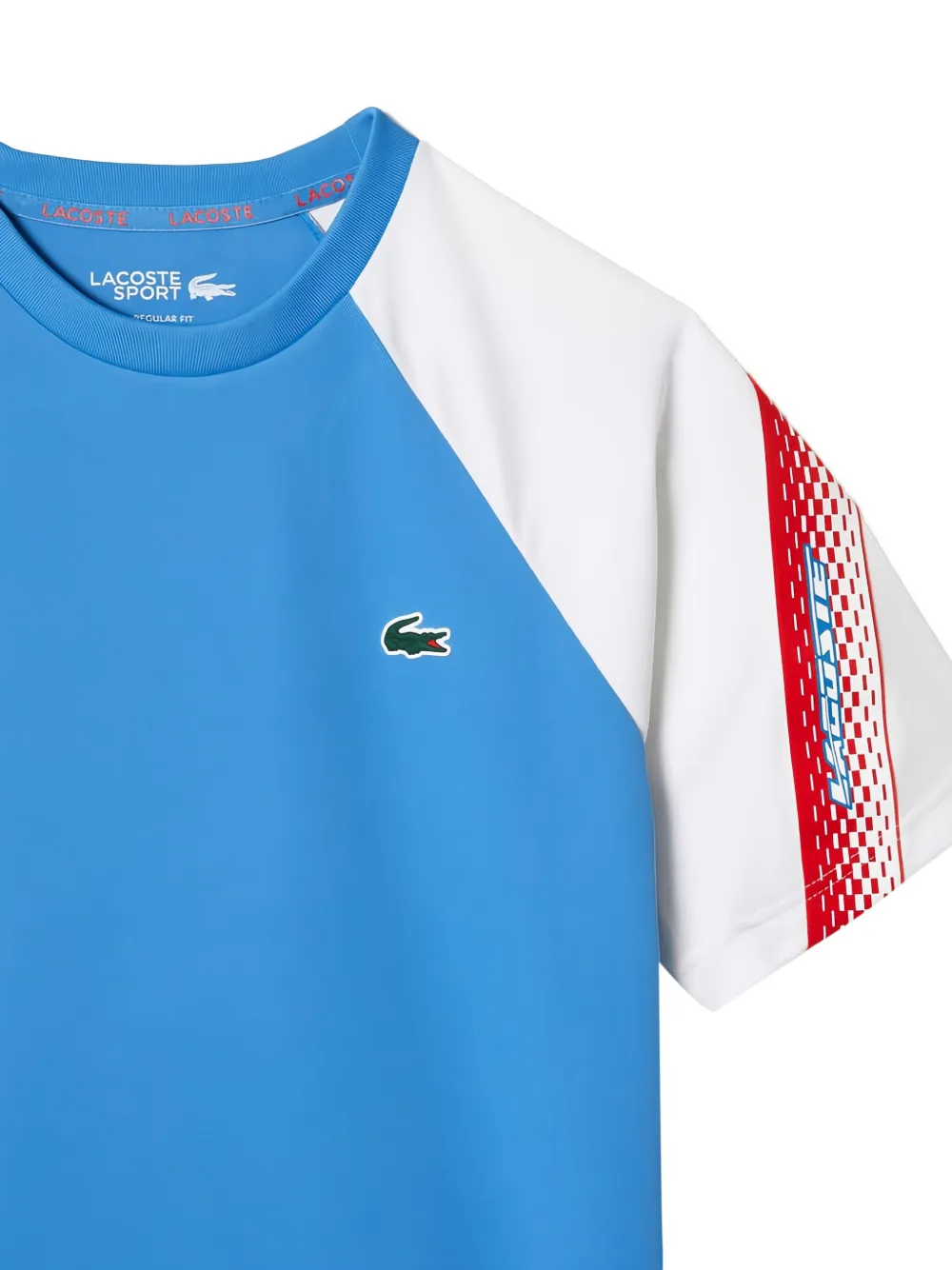 Lacoste raglan-sleeve T-shirt Blauw