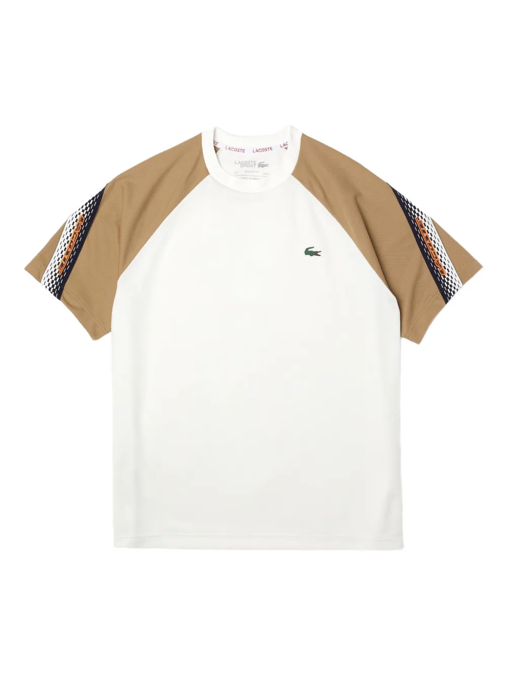 Lacoste raglan-sleeve colour-block T-shirt - ホワイト Lacoste raglan-sleeve colour-block T-shirt - ホワイト
