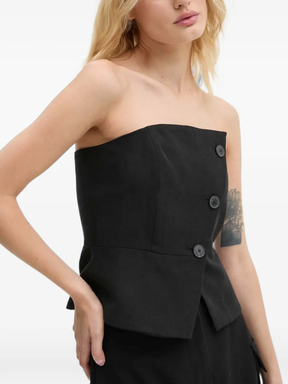 Ba&Sh Gabriella button-up top Zwart