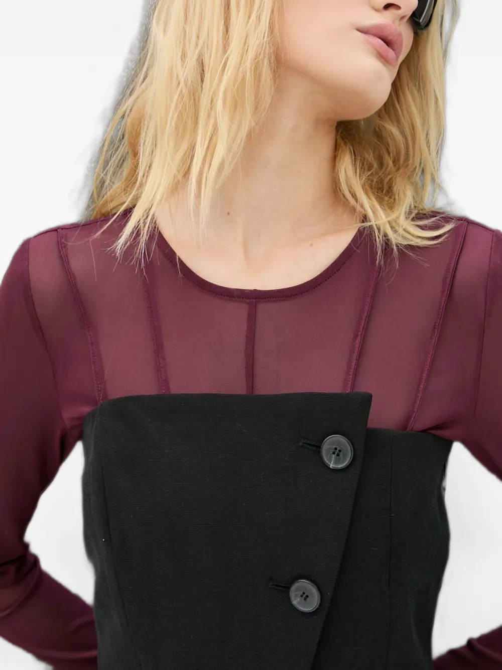 Ba&Sh Gabriella button-up top Zwart