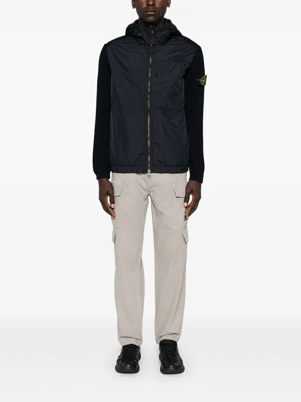 Stone Island Jack met Compass-logopatch - Blauw