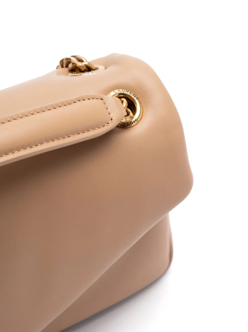 Saint Laurent Calypso Tote Bag In 2646 Dk Toffee