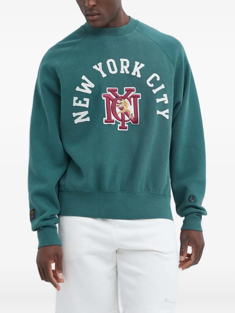 Champion appliqué sweatshirt | Green | Image 1