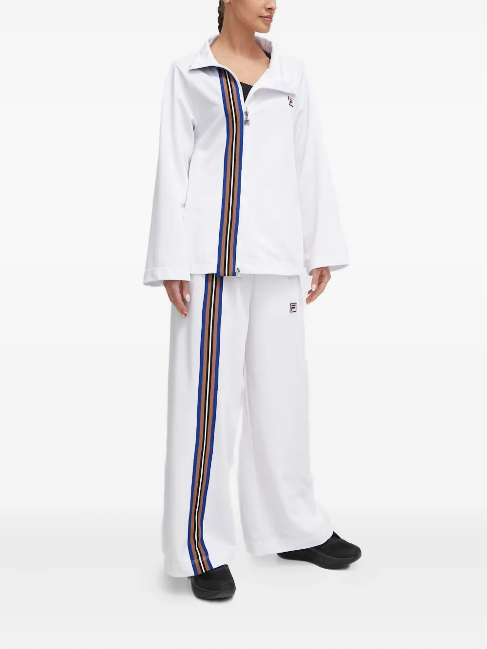 Fila Gestreepte broek - Wit