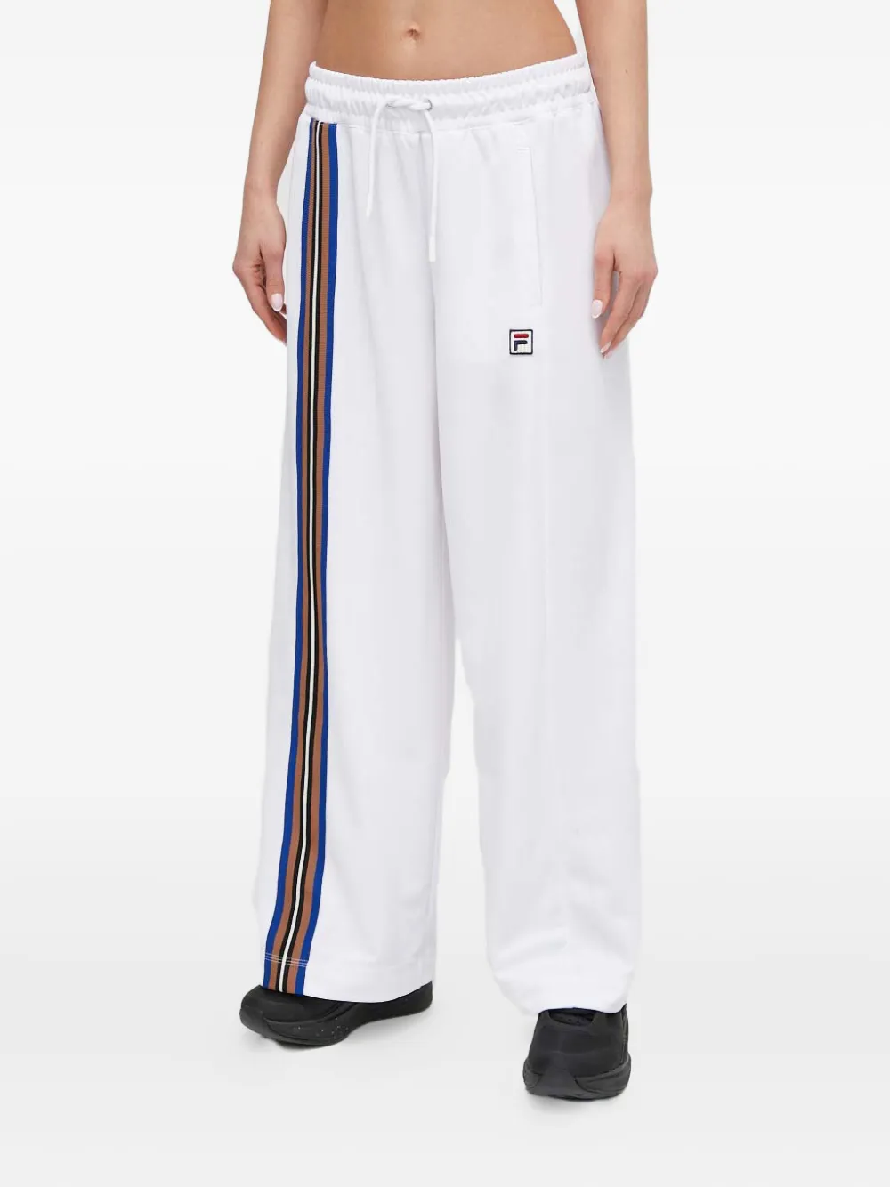 Fila Stripe Trousers In Red