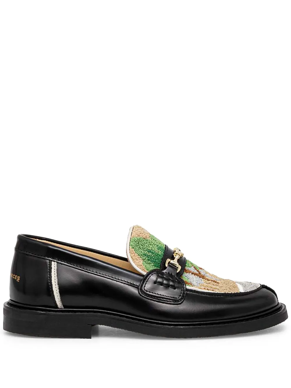 Filling Pieces Loafers met vlakken Zwart