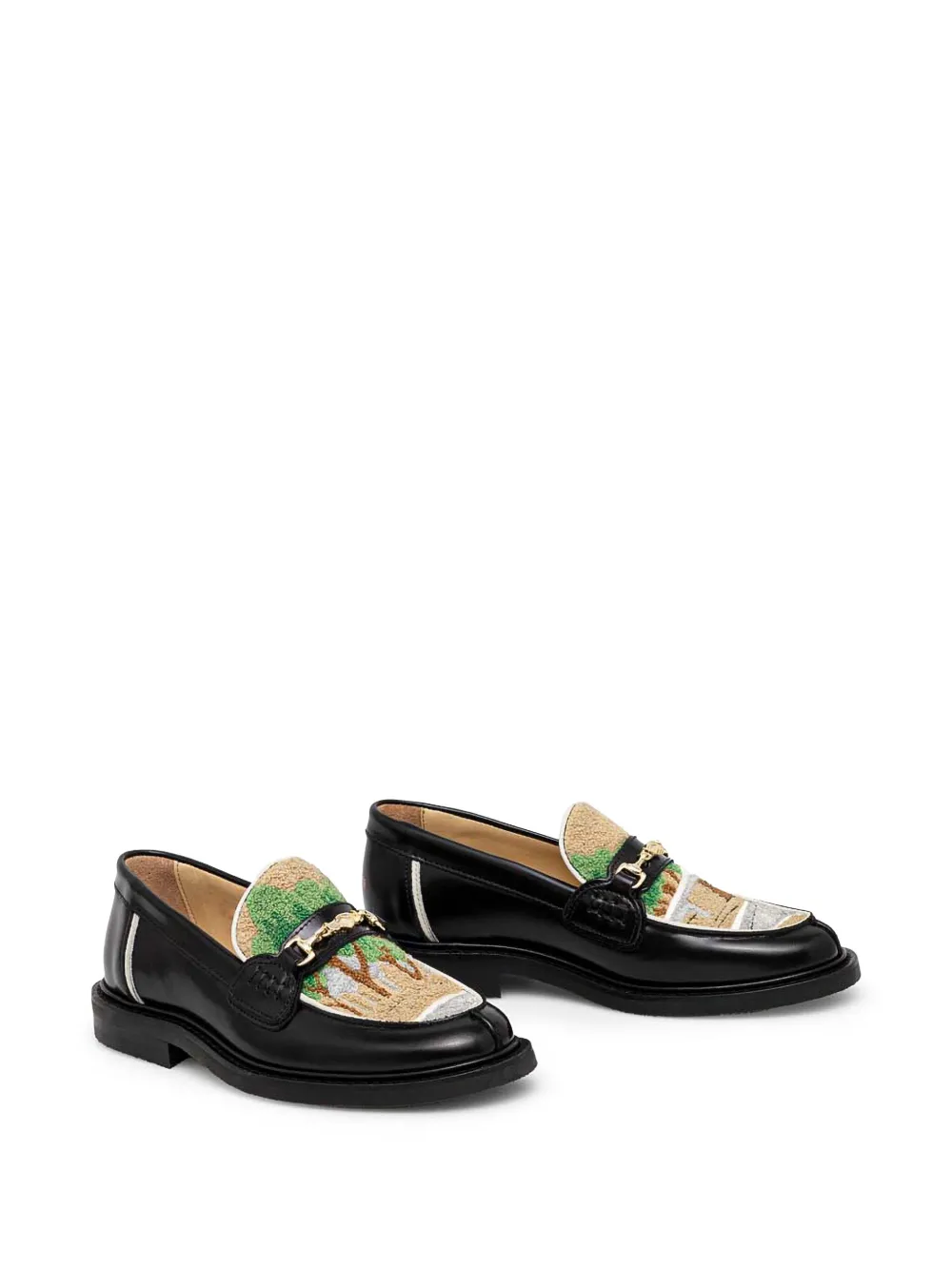 Filling Pieces paneldetailing Loafers Black FARFETCH