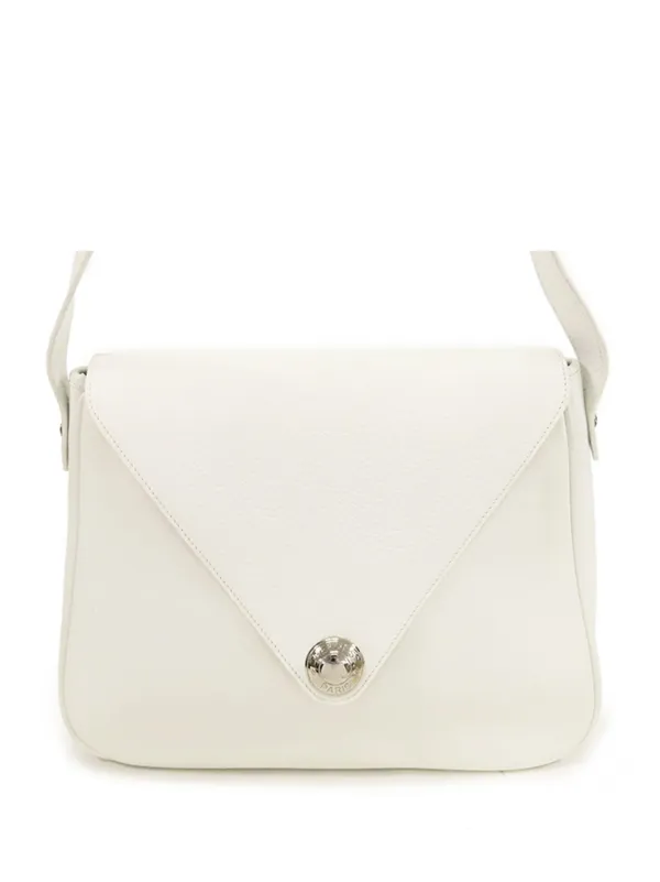 Hermes Pre Owned 1998 Clemence Christine shoulder bag women Calf Leather One Size White