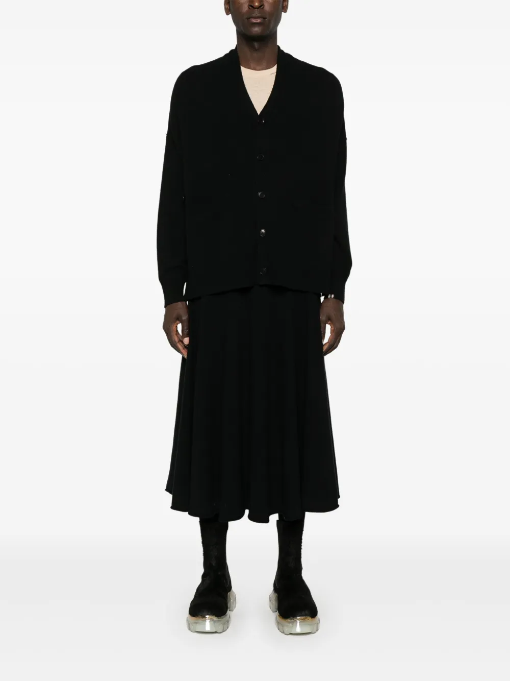 extreme cashmere Nº24 vest - Zwart