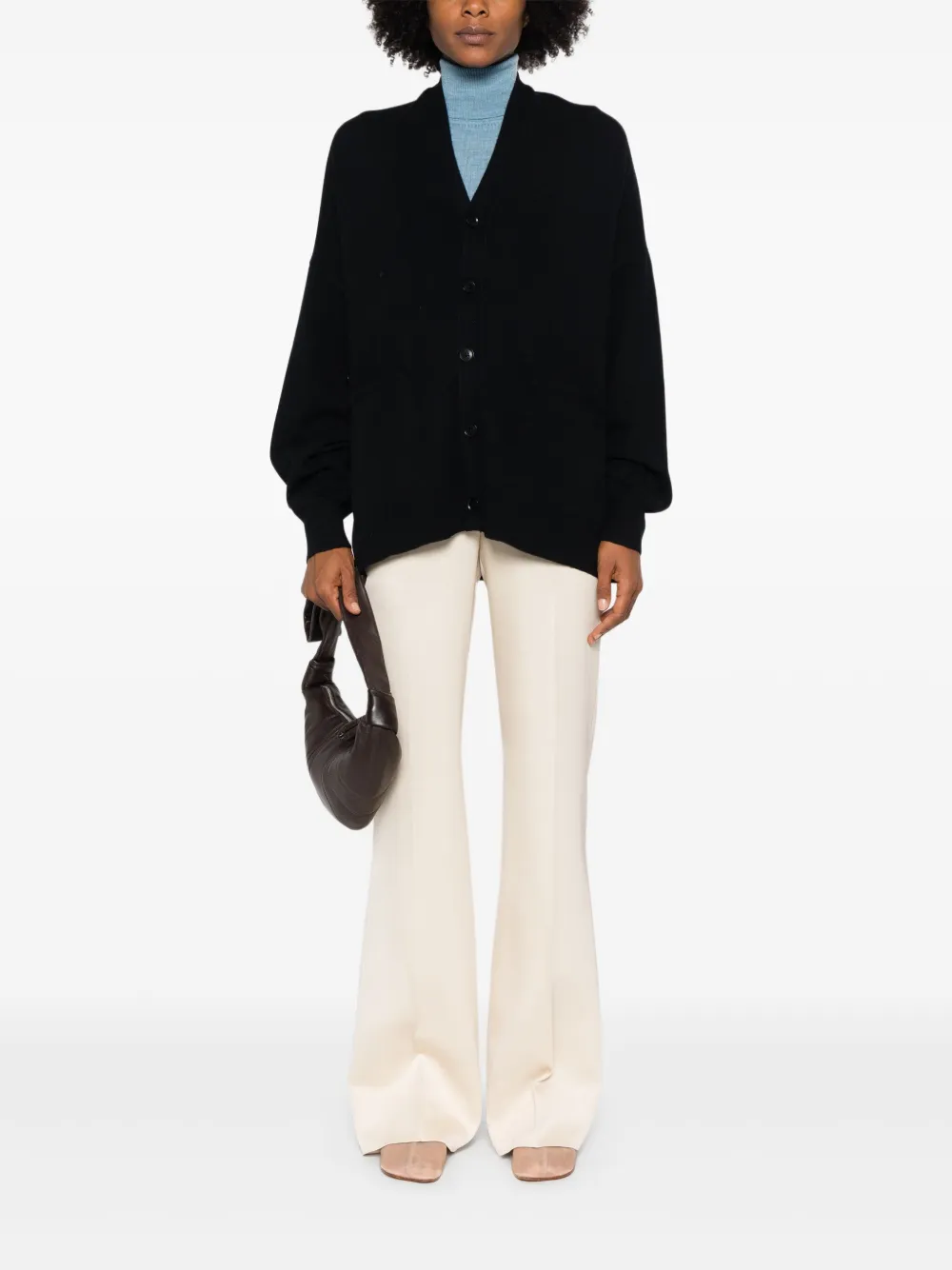 extreme cashmere N°24 Tokio oversized vest Zwart