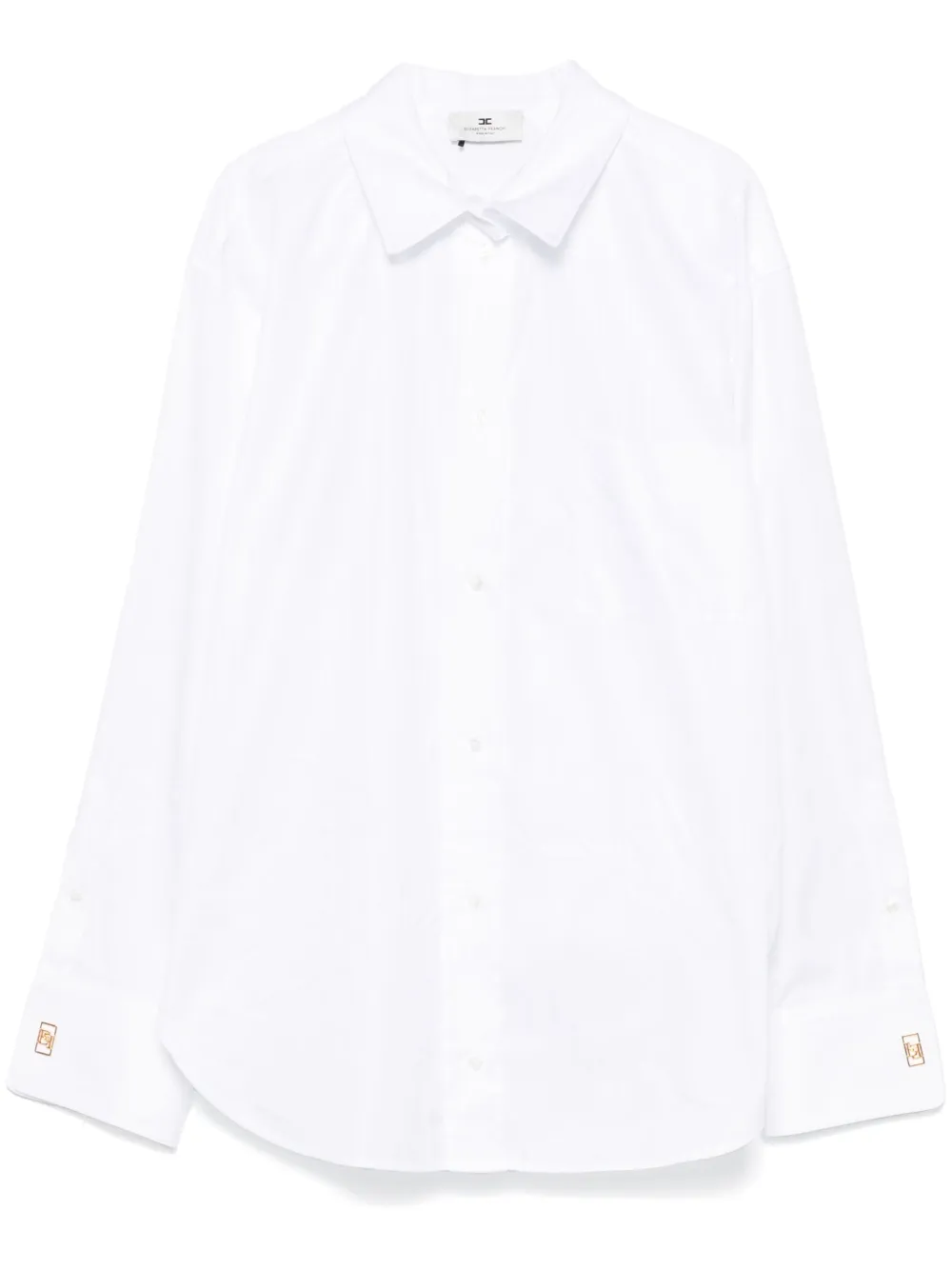 Elisabetta Franchi Blouse met gestreept jacquard Wit