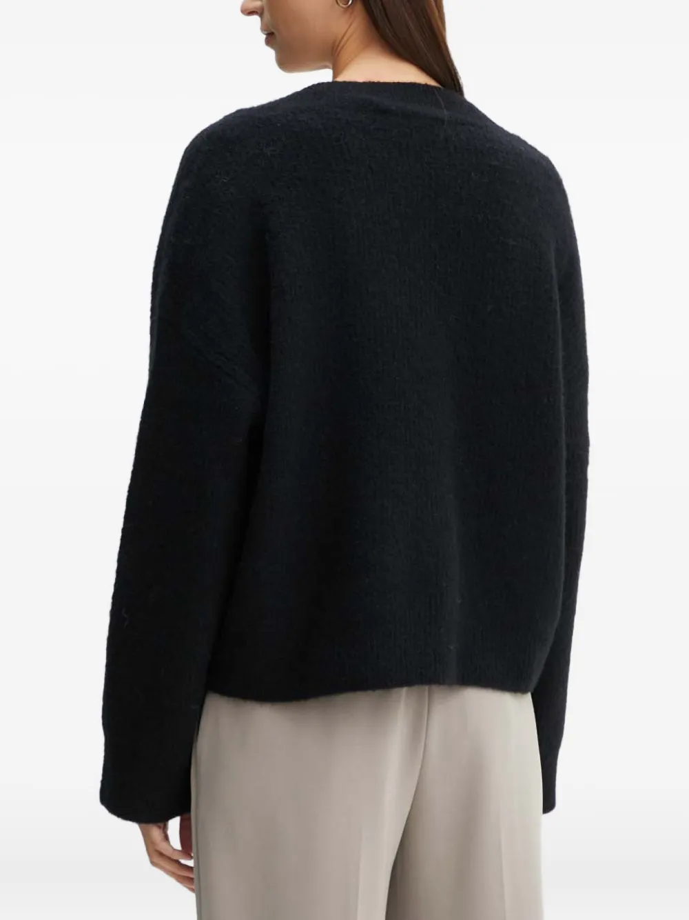 Gestuz Alpha GZ trui met V-hals Zwart