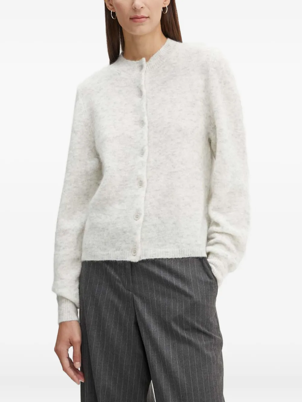 Gestuz Buttoned Sweater In White
