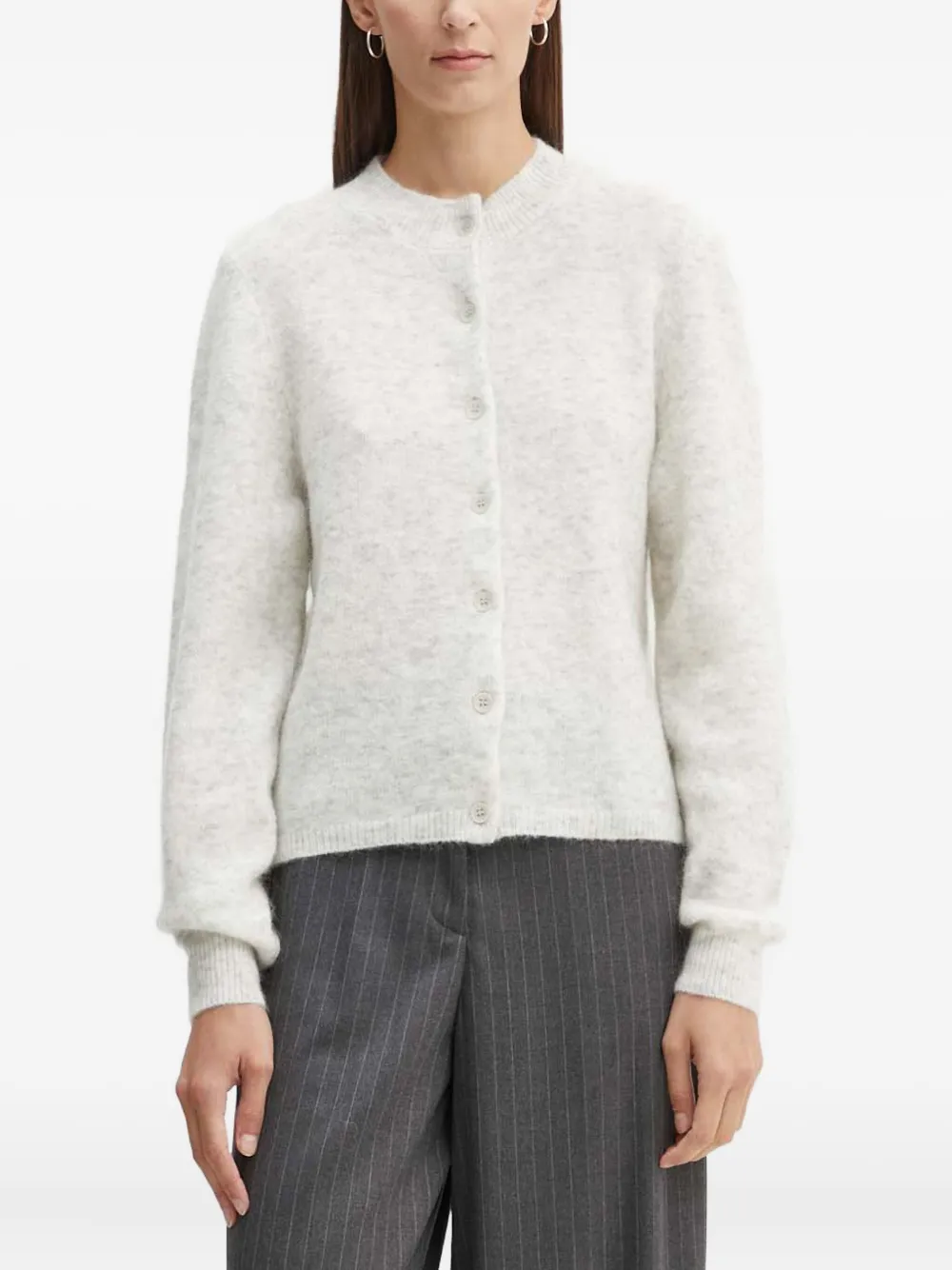Gestuz Buttoned Sweater In White