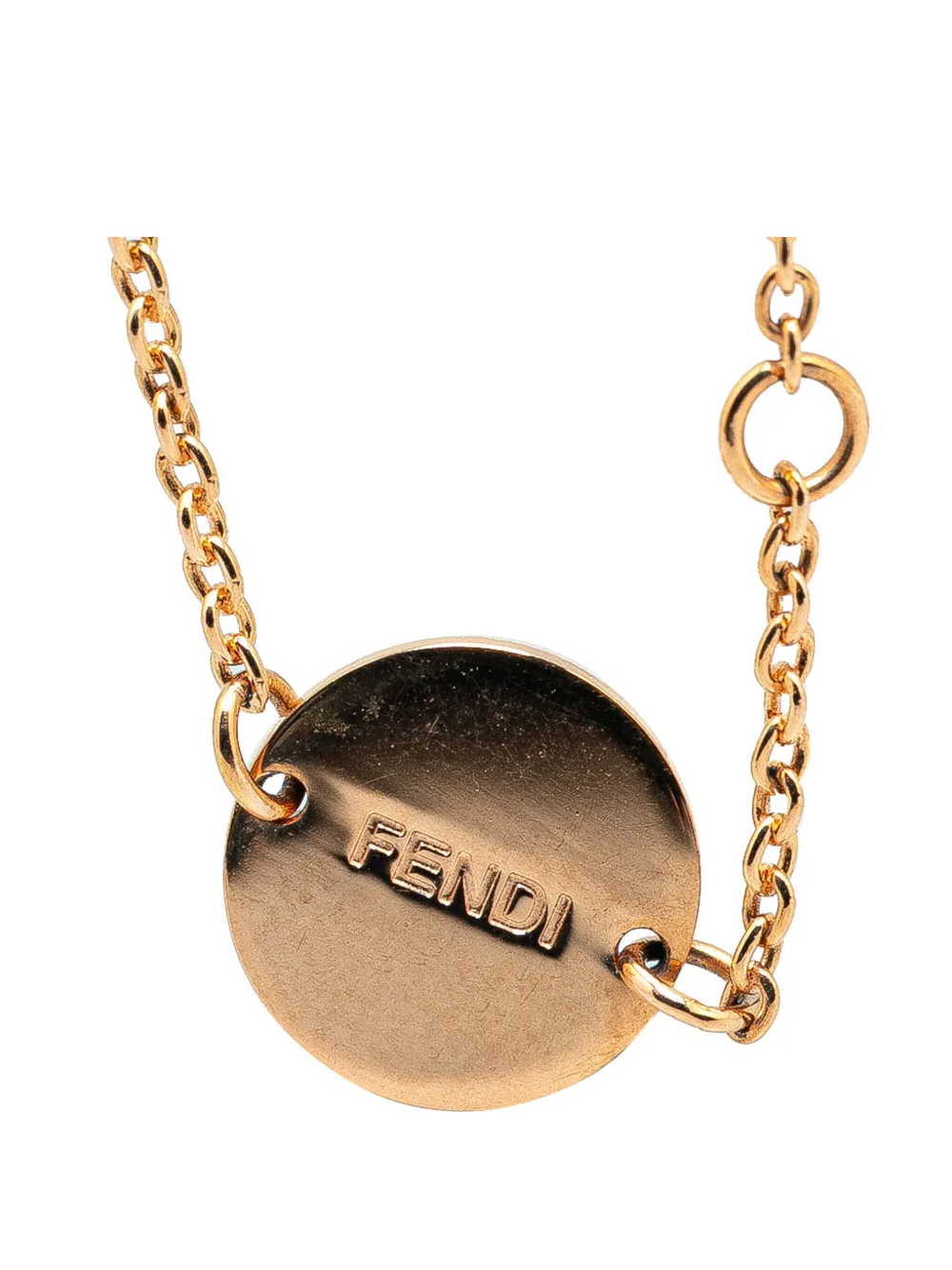 Fendi Pre Owned 20th Century Vergoldetes F Is Fendi Armband Mit Kristall Logo Gold FARFETCH DE