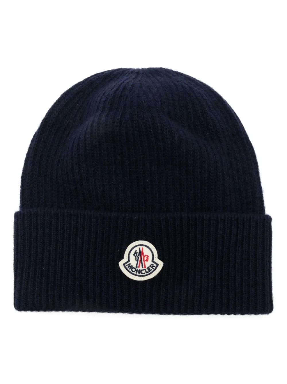 Moncler logo patch Beanie Blue FARFETCH AE