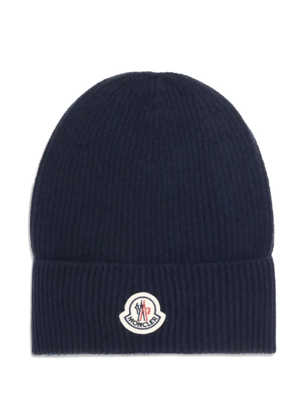 Moncler logo-patch beanie | Blue | Image 1