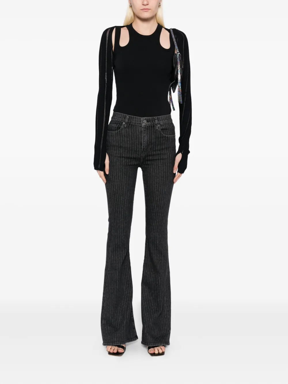 FRAME flared jeans Zwart