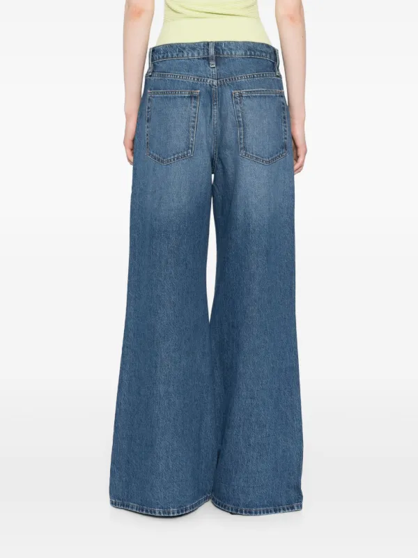 FRAME Easy wide-leg Jeans Blue FARFETCH PH