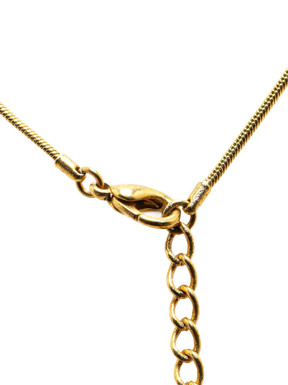 Christian Dior Pre-Owned 20th Century Gold Plated Key Pendant costume necklace - Goud