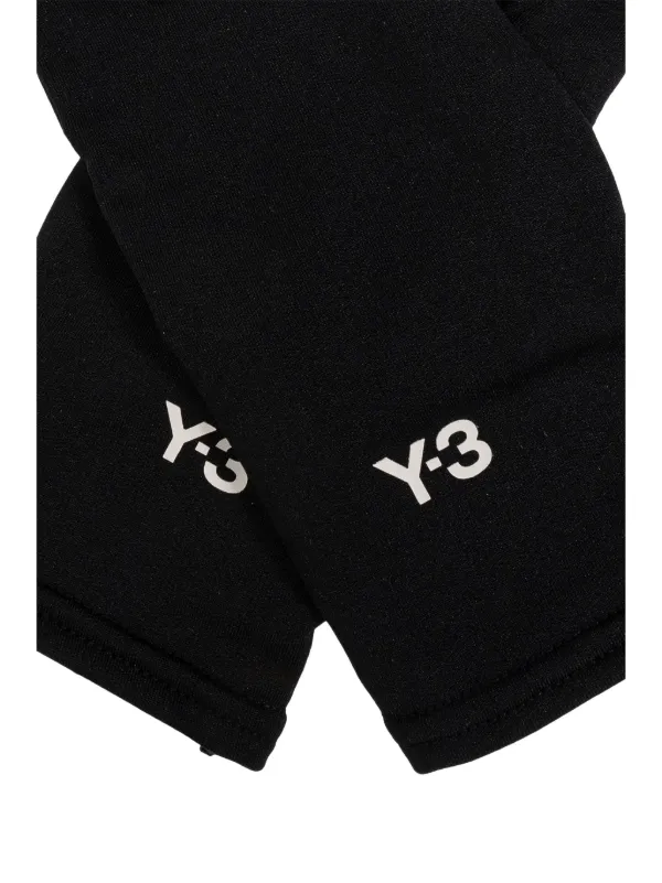 Y-3 Logo Print Gloves | Black | FARFETCH ZA