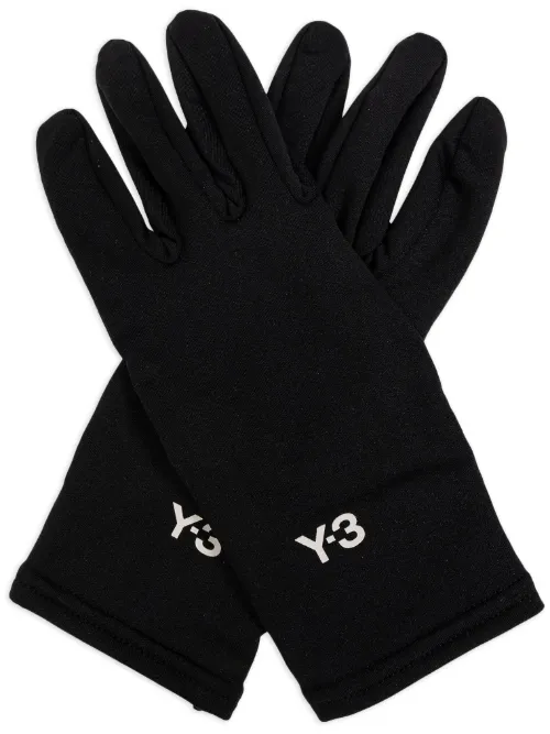 Y-3 gants à logo imprimé - Noir - Y-3 - Modalova
