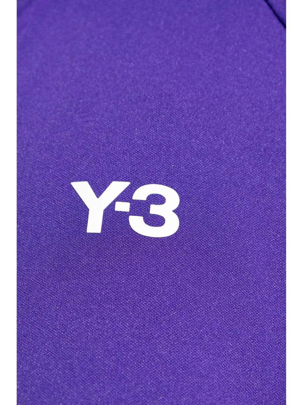 Y-3-Stripes jack met logo en rits Paars