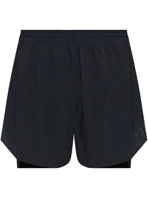 Y-3 shorts deportivos con logo estampado