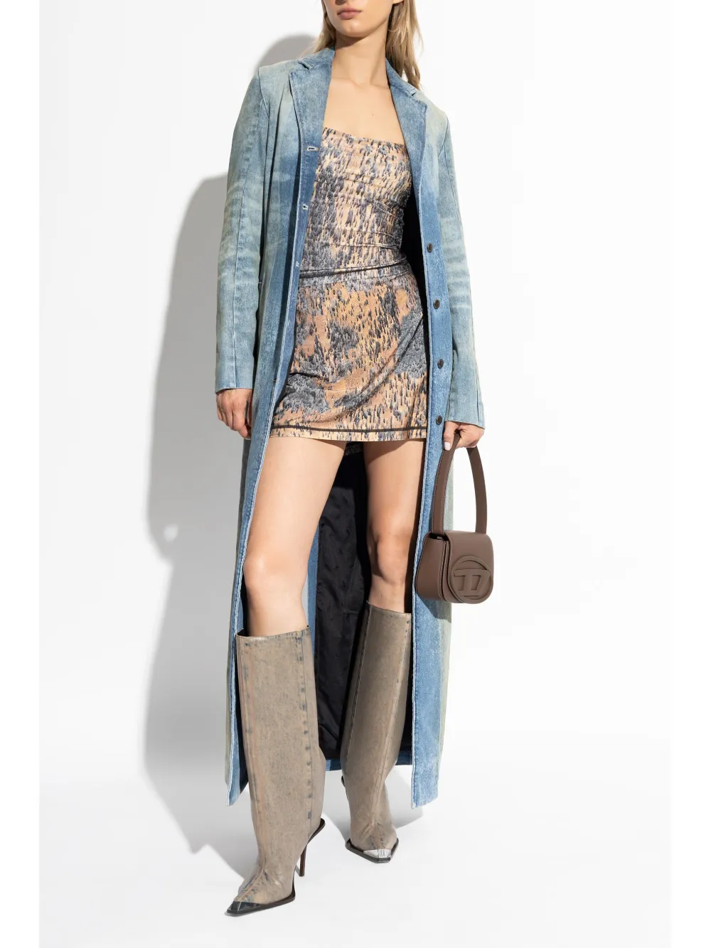 Diesel DE-LAMOUR-FSF denim coat - Blauw