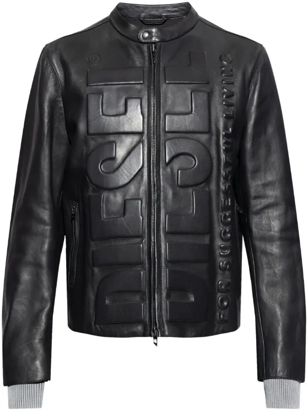 Mcm leather jacket shop
